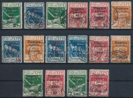 Fiume 1920 Katonai posta Mi 1-13, 15-16 + 9b (Sassone 131-145 + 147, EUR 900.-) (Mi EUR 488.-)