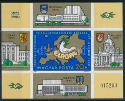 1980 Madrid vágott blokk (6.000)