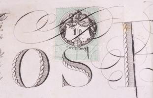 1886 Hümpfner József kalocsai főorvos, Kismarty-Lechner Loránd apósának pergamen szülész orvosi dipl...