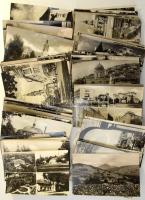 100 db MODERN fekete-fehér magyarországi kisalakú város képeslap / 100 modern black and white Hungarian town postcards