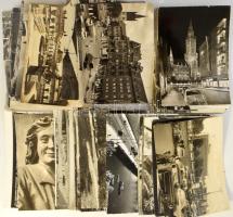 150 db MODERN fekete-fehér külföldi város képeslap / 150 modern foreign town postcards