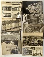 200 db MODERN fekete-fehér külföldi város képeslap / 200 modern foreign town postcards