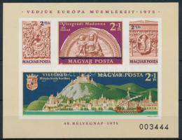 1975 Bélyegnap vágott blokk (20.000) (ujjlenyomatok / fingerprints)