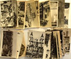 100 db MODERN kisalakú fekete-fehér külföldi város képeslap / 100 modern foreign town postcards