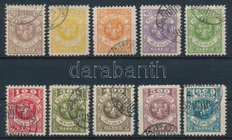 Németország - Memel 1923 Forgalmi sor Mi 141-150 (Mi EUR 440.-)