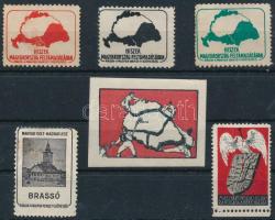 1920 6 db klf irredenta levélzáró