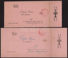 1942 Az újpesti 33-as Gróf Széchenyi István cserkészcsapat 2 db meghívója