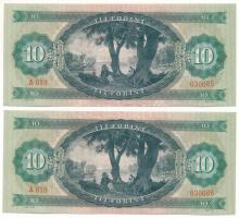 1969. 10Ft (2x) sorszámkövetők "A 818 030685 - A 818 030686" T:AU
Adamo F7