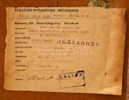 Móricz Margit (1902-1990): Kubista akt. Olaj, vászon, faroston. Jelzés nélkül. hátoldalán Műcsarnok ...