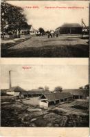 1913 Letenye, Flórián tér, Frankl ház, M. kir. csendőrlaktanya, téglagyár, Modiano Trieste kiadása (EK)