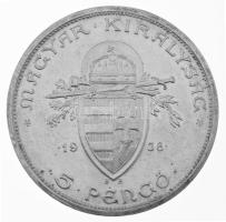 1938. 5P Ag "Szent István" T:XF ph.
Adamo P8.1