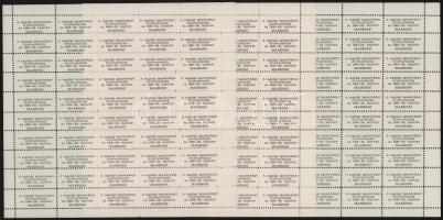 1988-1989 MABÉOSZ tagsági bélyegek 3 db teljes 50-es ív