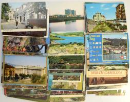 200 db MODERN megíratlan színes külföldi város képeslap / 200 modern unused foreign town postcards