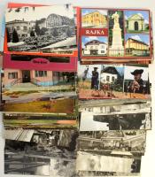 200 db MODERN színes és fekete-fehér magyar város képeslap / 200 modern coloured and black and white Hungarian town postcards