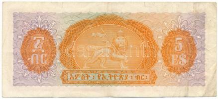 Etiópia DN (1956-1959) 5B "B/5 528595" T:F felső él mentén két kisebb szakadás
Ethiopia N...