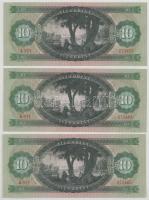 1969. 10Ft (7x) sorszámkövetők "A 917 073403 - A 917 073409" T:AU hullámos papír
Adamo F7