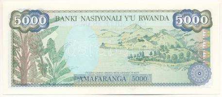 Ruanda 1988. 5000Fr "F2461447" T:UNC,AU
Rwanda 1988. 5000 Francs "F2461447" C:U...