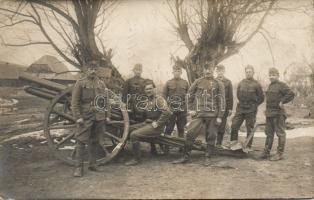 Military WWI Hungarian artillery group photo