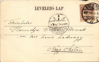 1900 Nagyvárad, Oradea; Szent László tér, Deutsch, Weinberger Jakab üzlete, piac. Helyfi László kiad...