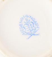 Herendi virág mintás bonbonniere Kézzel festett, jelzett, hibátlan 7 cm