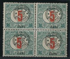 Nagyvárad 1919 Portó 5f négyestömb, Bodor vizsgálójellel