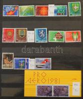 Svájc gyűjtemény 1970-től kb 2008-ig, hozzá kevés Hivatalos és Nemzetközi szervezetek, 5 db jó A4-es...