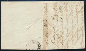 ~1852 6kr HP I ívszéli nyomat 5 mm ívszéllel, lemezhiba a KREUZER-ben "KARLSTADT" - "...