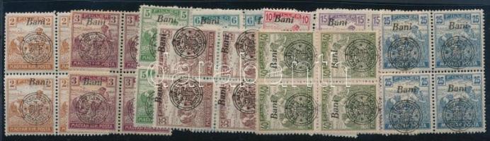 Nagyvárad 1919 9 db négyestömb, Bodor vizsgálójellel