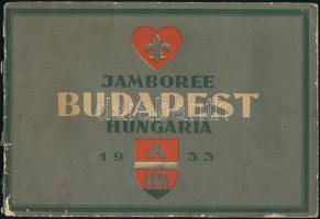 1933 Budapest Jamboree, képeskönyv Richter Aladár és Márton Lajos illusztrációival, kopottas borító