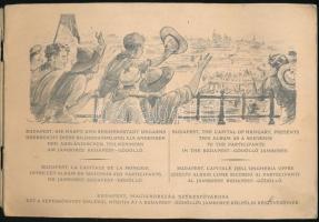 1933 Budapest Jamboree, képeskönyv Richter Aladár és Márton Lajos illusztrációival, kopottas borító