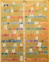 Olaszország tétel csaknem a kezdetektől a 2000-es évekig, benne többpéldányos rendező anyag is, késszel készült albumlapok 5 db berakóban és 1 db házi készítésű albumban + Vatikán 1929-től 1973-ig 12 lapos A4-es berakó 10 oldalán, dobozban