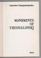 Papagiannopoulos, Apostolos: Monuments of Thessaloniki. Thessaloniki, Rekos. Plakát méretű térképmel...