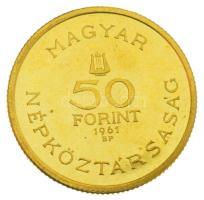 1961. 50Ft Au "Bartók Béla" (3,86g/0.986) T:UNC
Hungary 1961. 50 Forint Au "Béla Bar...