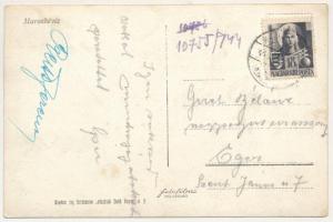 1944 Maroshévíz, Oláhtoplica, Toplica, Toplita; látkép, vasúti pálya / general view, railway track (...