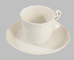 Herendi csésze alátéttel, benyomott jelzéssel, d: 14,5 cm