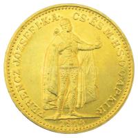 1914KB 20K Au "Ferenc József - Fiume címer" (6,82g/0,900) T:AU Hungary 1914KB 20 Korona Au "Franz Joseph - Fiume" (6,82g/0,900) C:AU Adamo #K9, Krause KM#486