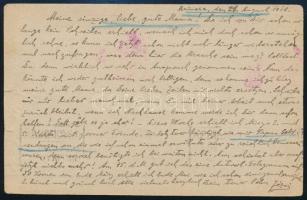 1918 Hadifogoly levelezőlap az olasz Asinara szigetről küldve