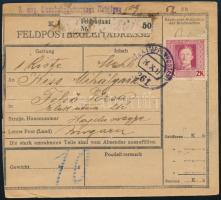 1917 Tábori posta csomagszállító