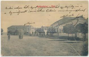 1907 Balázsfalva, Blasendorf, Blaj; Központi szálloda, Seres Ferenc, Gelb János üzlete. Sinberger Salamon kiadása / hotel, shops (EB)