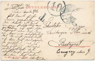 1907 Balázsfalva, Blasendorf, Blaj; Központi szálloda, Seres Ferenc, Gelb János üzlete. Sinberger Sa...