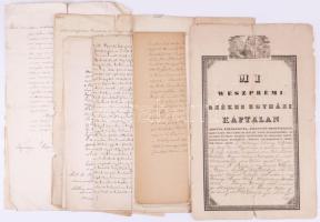 ca 1830-1860 Kopácsy József ( 1775-1847) székesfehérvári és veszprémi püspök, majd esztergomi érsek, hercegprímás által aláírt és nevében kiadott okmányok, levelek, stb, vele foglalkozó levelezés.
