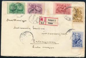 1940 Ajánlott levél nagyméretű olasz levélzáróval