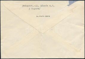 1946 (26. díjszabás) Levél Svájcba Budapestről 8 db Adópengő bélyeggel (8 x 50.000AP)