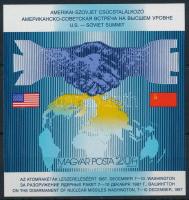 1987 Csúcstalálkozó vágott blokk (4.000)