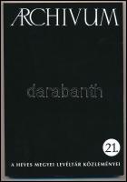 Archívum 21. A Heves Megyei Levéltár Közleményei. Eger, Gyöngyös, Heves megyét érintő tanulmányokkal. Eger, 2018. Készült 300 példányban. Kiadói papírkötés, jó állapotban.