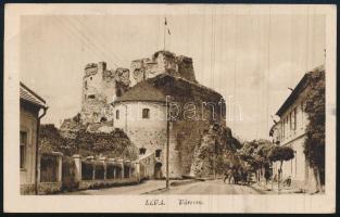 1944 Képeslap Léváról tábori postára címezve, "Szabályellenes" címkével és "TILOS! VI...