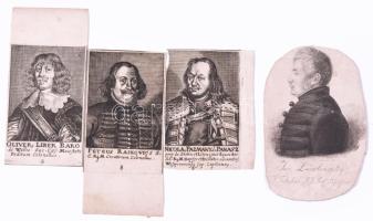 ca 1680 11 db történelmi személyiség rézmetszetű portréja. Pázmány Péter, Kéri János, Rakovics Péter...