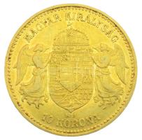 1892KB 10K Au "Ferenc József - Fiume címer" (3,39g/0,900) T:XF
Hungary 1892KB 10 Korona A...