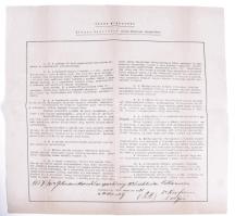 1903 Gyári munkarend a Rieger Testvérek orgona műépítési intézetében, 32,5x33,5 cm