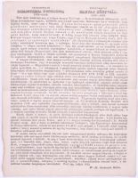 1832 Közönséges Magyar Könyvtár - Universalis Bibliotheca Hungarica Jankovich Miklós kiadó által jegyzett előfizetési felhívás 22x30 cm